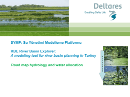 RBE River Basin Explorer a modeling tool for river basin