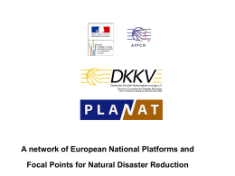A network of European National Platforms and Focal Points