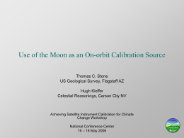 Capabilites for On-orbit Calibration Using the Moon via