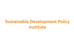 Sustainable Development Policy Institute