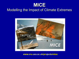 MICE talk for PRUDENCE meeting in Trieste