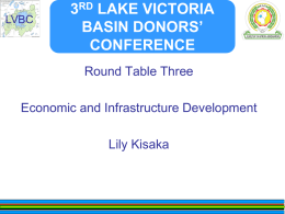 3RD LAKE VICTORIA BASIN DONORS’ CONFERENCE