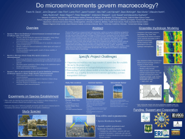 Do microenvironments govern macroecology?