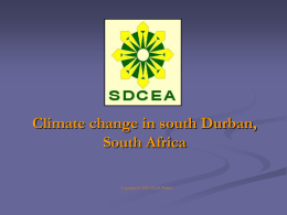 Climate Change and South Durban