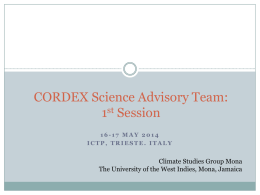 CORDEX Science Advisory Team