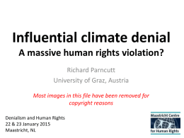 Influential climate denial: A massive human rights violation?
