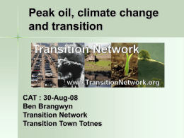 Transition Network - Soil Association Conference