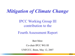 Special Report on Emission Scenario’s - ipcc-wg3