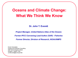 Fisheries and Climate Change: the IPCC Second Assessment