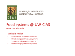 Food systems @ UW-CIAS