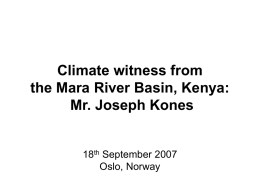 Climate witness: Joseph Kones
