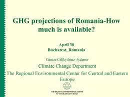 GHG projections of Romania