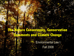 Conservation Easements and Climate Change