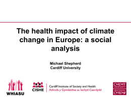 The health impact of climate change in Europe: a social