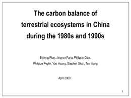 Presentation - Global Carbon Project