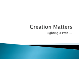 Creation Matters - Anglican Diocese of Ottawa