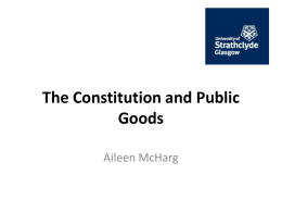 The Constitution and Public Good