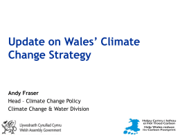 Update on Wales’ Climate Change Strategy