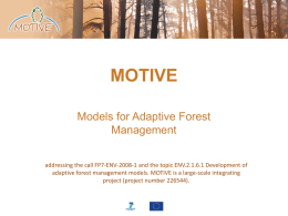 Models for Adaptive Forest Management