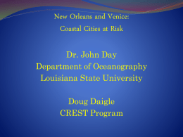 New Orleans and Venice : Coastal Cities at Risk