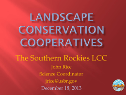 Landscape Conservation Cooperatives