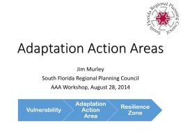 Adaptation Action Areas - Southeast Florida Regional