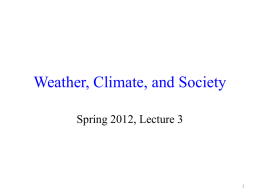Weather, Climate, and Society