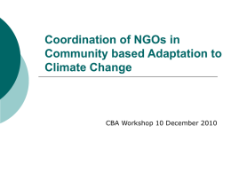 CCWG and Climate Change Adaptation in the Mekong Delta