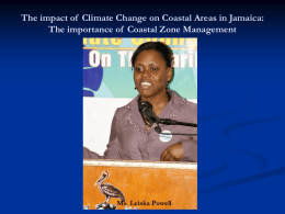 Impact of Climate Change on the Coastal Areas of Jamaica