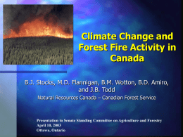 Projecting Future Canadian Forest Fire Regimes and Impacts