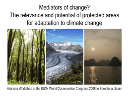 Mediators of Change? The relevance and potential of