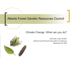 Alberta Forest Genetic Resources Council