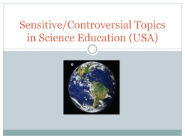 Controversial Science Topics - Climate Change Learning