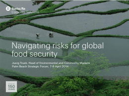 Navigating risks for global food security
