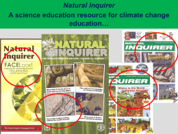 Natural Inquirer - NSTA Learning Center
