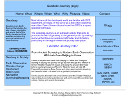Geodetic Journey Web Design