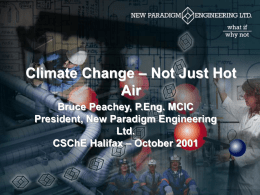 Climate Change - Not Just Hot Air