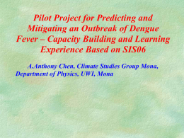 Is the Climate Right for Predicting and Mitigating an Outbreak of