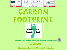 carbon footprint - Batthyány Lajos Gimnázium