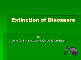 Extinction of Dinosaurs