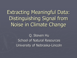 Extracting Meaningful Data - University of Nebraska–Lincoln