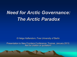 The Arctic Paradox