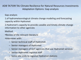 Climate Resilience for Natural Resources