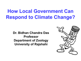 How Local Government Can Respond to Climate Change