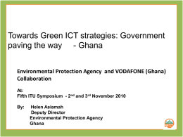 Environmental Protection Agency and VODAFONE (Ghana)