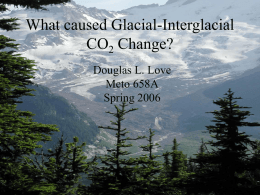What caused Glacial-Interglacial CO2 Change?