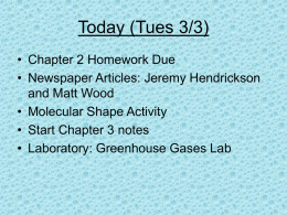 Today (Tues 3/3)