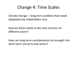 Time scales (long) - Climate Change and Social Learning (CCSL)