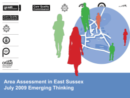 Item 6: CAA Progress Report - East Sussex Strategic Partnership
