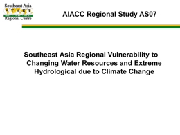 Southeast Asia - hydrological events - START